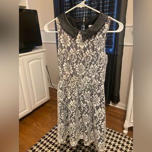 Black and White Lace Dress